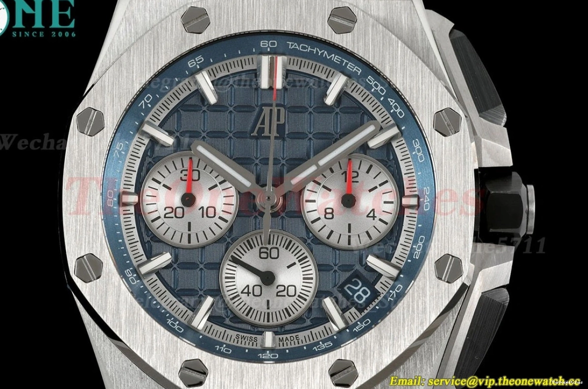 Wht SS APPF Oak RU Offshore A4401 43mm Blue Royal 26420 0303